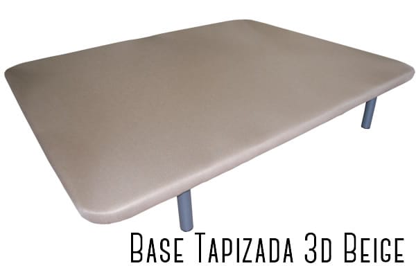 Base tapizada gris beige