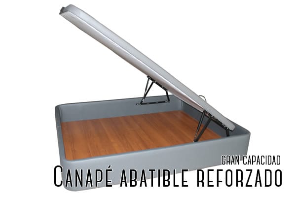 Canapé abatible reforzado gran capacidad